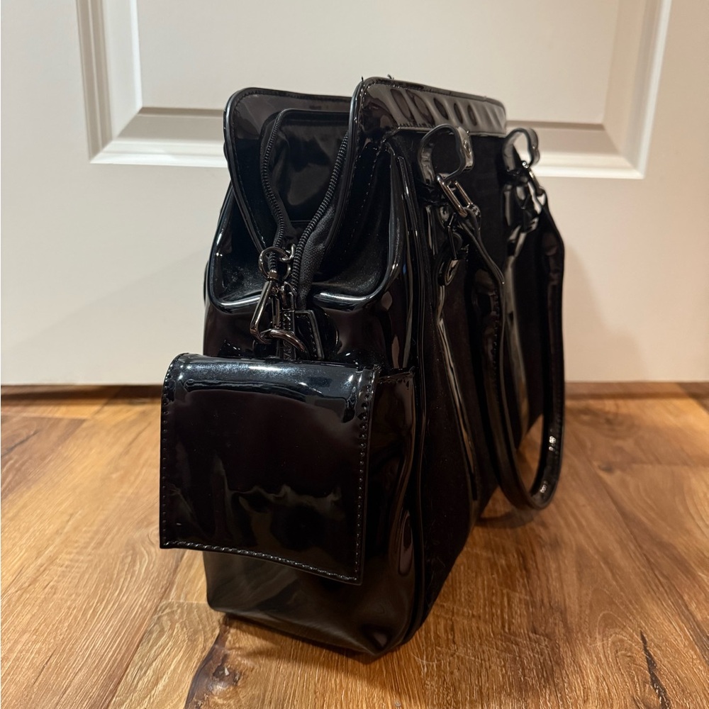 Killstar Black Patent Snake & Occult Print Shoulder Bag - Picture 11 of 11